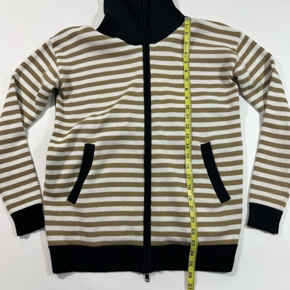 New Cabi 6448 Mascot Cardigan Sweater Full Zip Classic Stripe - Picture 9 of 9
